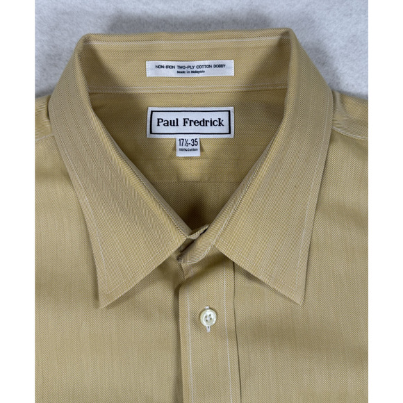 Paul Frederick Men's 17.5x34 dress shirt Non Iron 100% Cotton (Lot of 3) - Picture 7 of 14